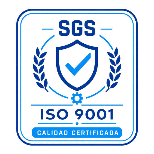 Sello SGS de certificación ISO 9001 en calidad