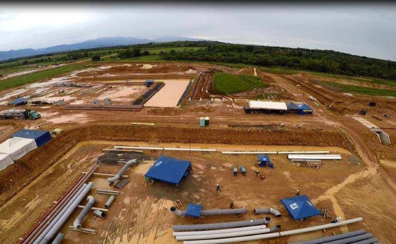Civil works and pipe laydown at the construction front